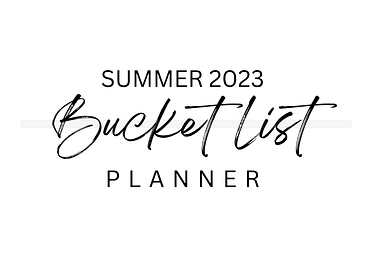Summer 2023 Bucket List Planner